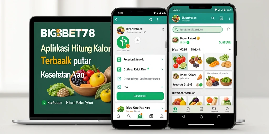 Screenshot antarmuka aplikasi BIGBET78 untuk menghitung kalori dengan mudah.