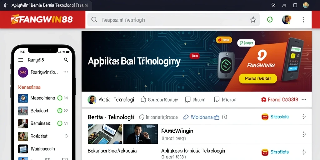 Tampilan antarmuka FANGWIN88 yang modern dan ramah pengguna.