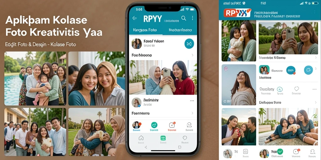 Tampilan antarmuka RPYYY untuk membuat kolase foto yang menarik.
