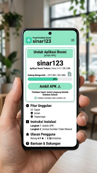 Sinar123: Unduh dan Instal APK Terbaru untuk Android