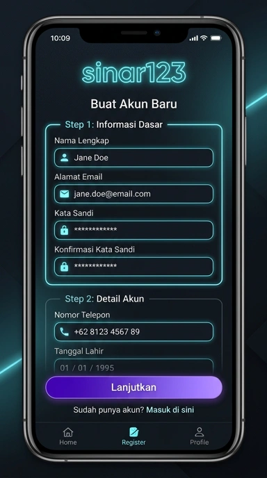 Cara Mudah Daftar Akun Sinar123 untuk Pengguna Android